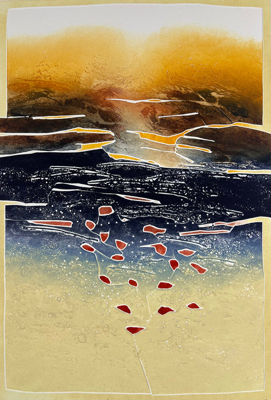 Méan, Francis, Les portes de la meres, 46,5 x 32cm, Farbradierung