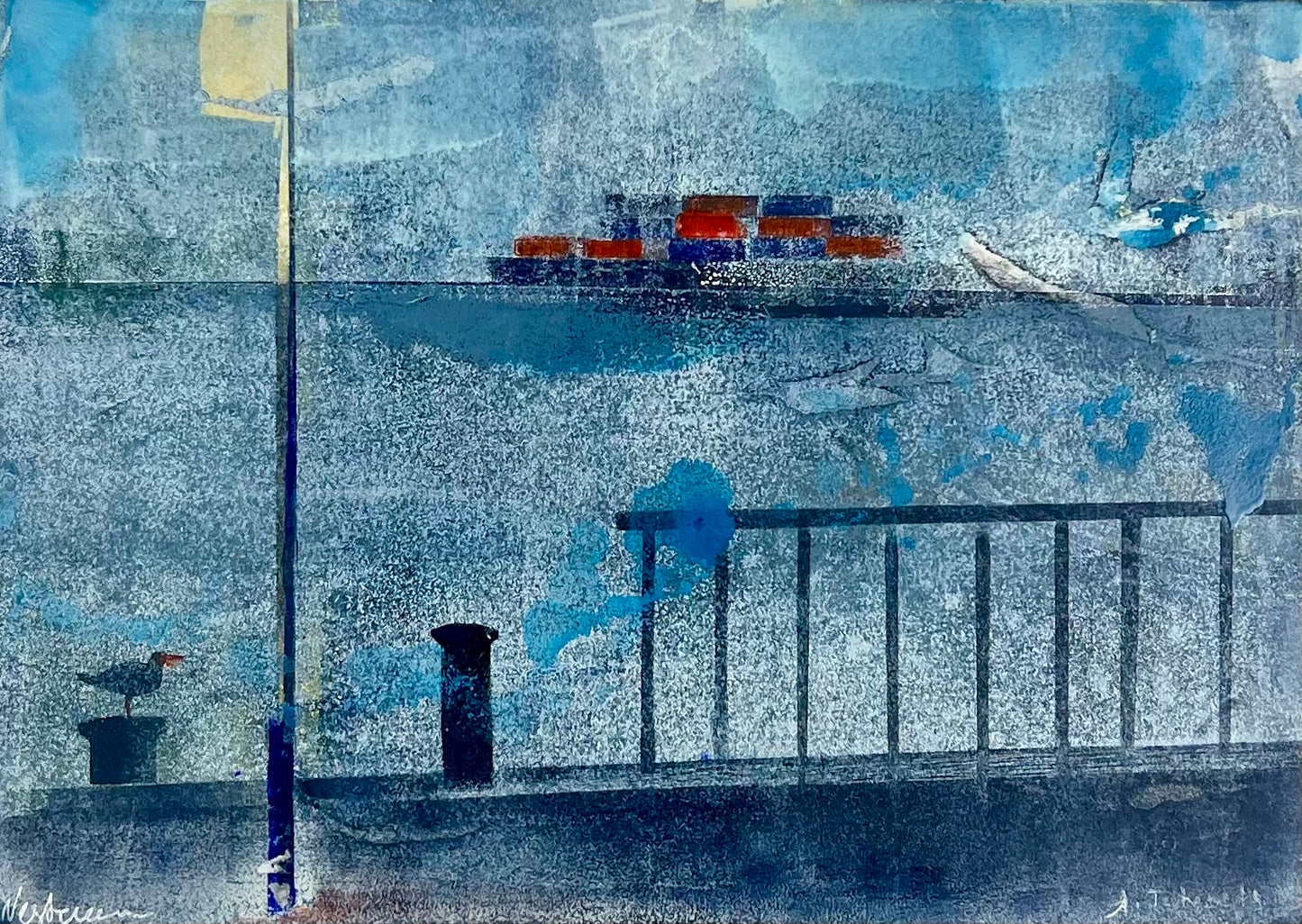 Nesterova & Tchepets, Meeresluft, 25 x 35cm, Mischtechnik