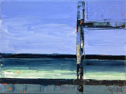 Tegtmeier, Claus, Meerfenster, 24 x 18cm, Öl auf Leinwand