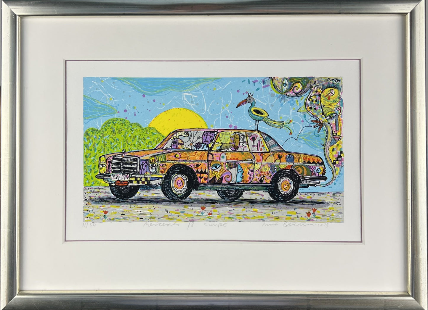 Grimm, Max, Mercedes/8, 16 x 28cm, 11/30, Siebdruck