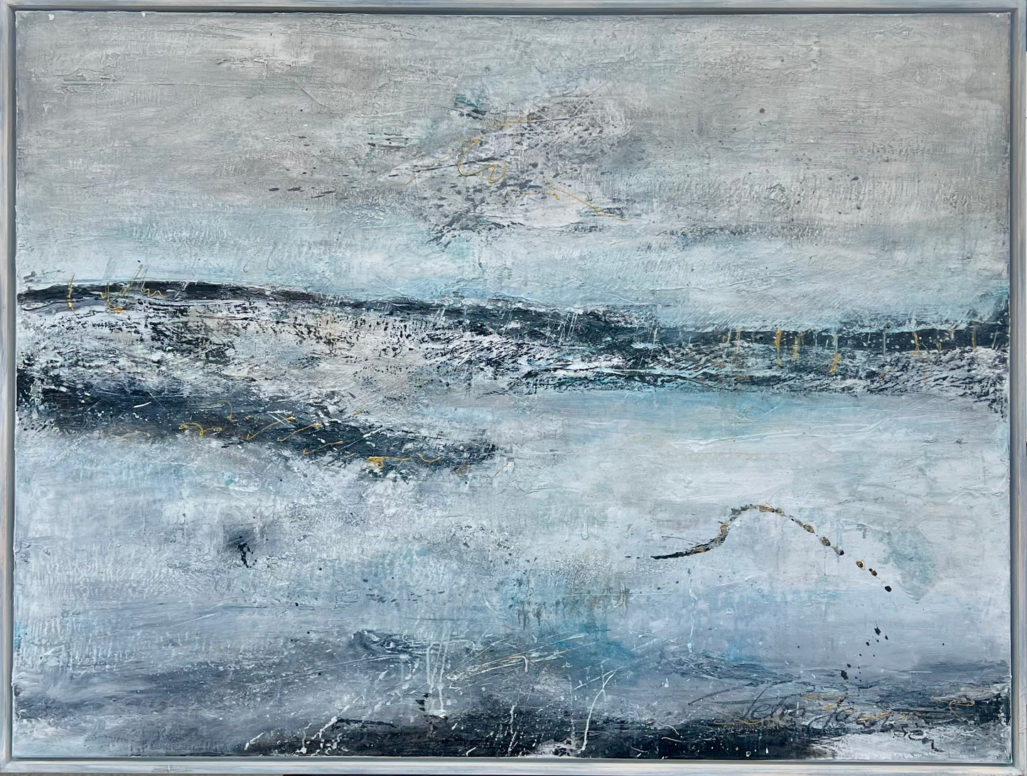 Jacobsen, Petra, Morgendunst, 120 x 90cm, Mischtechnik