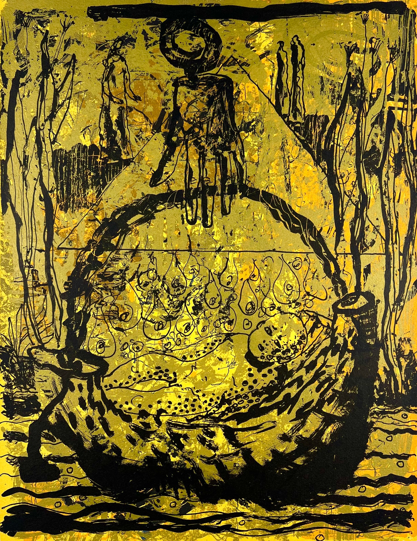 Schult, Frank, Moses am Nil, 39 x 30cm, 88/100, Siebdruck, 2003