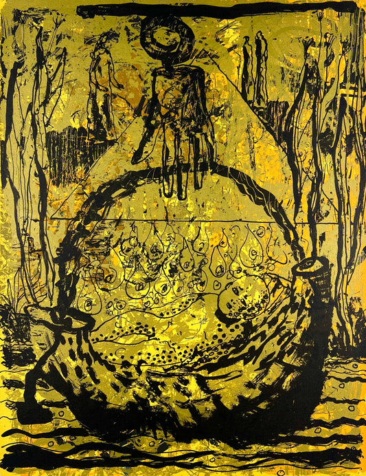Schult, Frank, Moses am Nil, 39 x 30cm, 88/100, Siebdruck, 2003