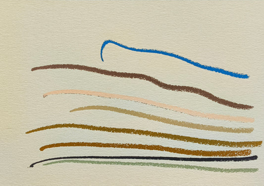 Sprotte, Siegward, Abschied vom Bilde IV, 1970, Farbserigraphie Ed. 31/100, 17,8 x 25 cm