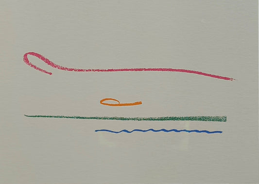 Sprotte, Siegward, Abschied vom Bilde V, 1970, Farbserigraphie Ed. 31/100, 14,8 x 20,8 cm