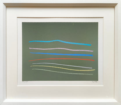 Sprotte, Siegward, Abschied vom Bilde II, 24,9 x 32,4cm,  21/100, Farbserigraphie, 1970