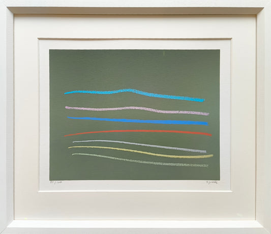 Sprotte, Siegward, Abschied vom Bilde II, 1970, Farbserigraphie Ed. 21/100, 24,9 x 32,4 cm