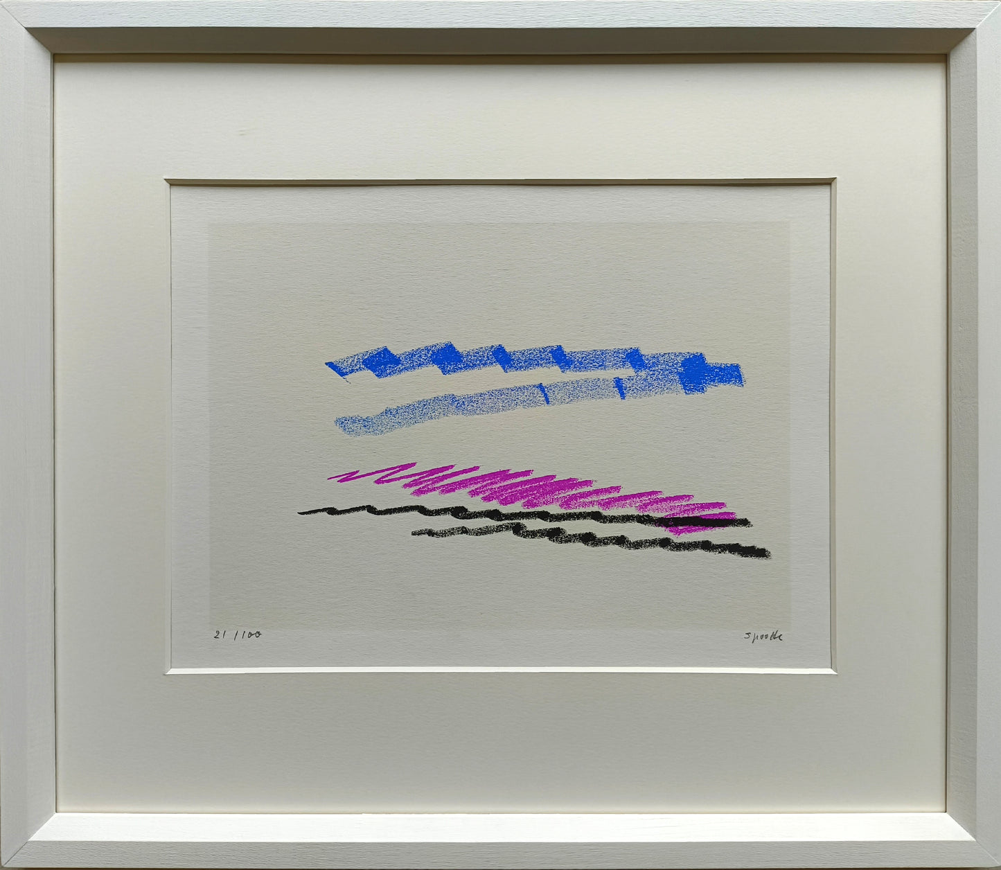 Sprotte, Siegward, Abschied vom Bilde III, 1970, Farbserigraphie Ed. 21/100, 21 x 30 cm