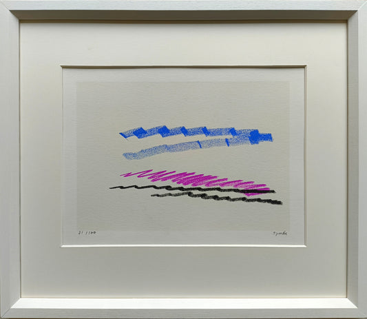 Sprotte, Siegward, Abschied vom Bilde III, 1970, Farbserigraphie Ed. 21/100, 21 x 30 cm