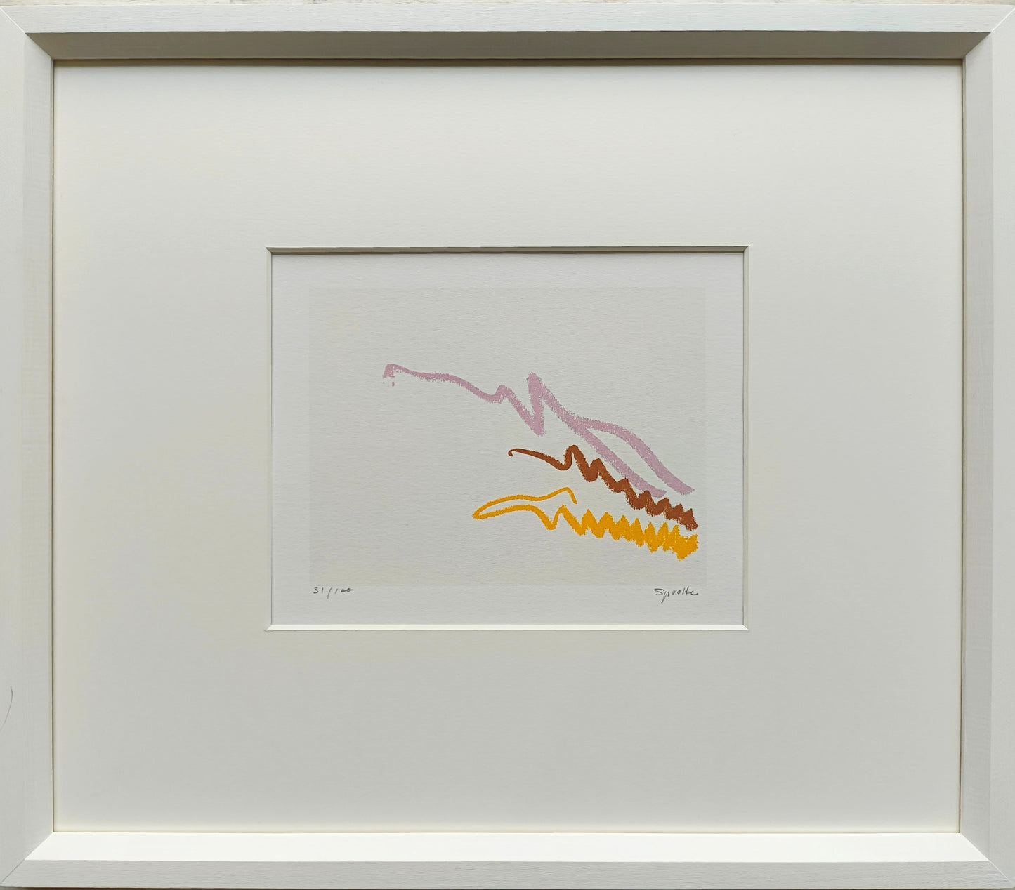 Sprotte, Siegward, Abschied vom Bilde VII, 1970, Farbserigraphie Ed. 31/100, 15 x 20cm