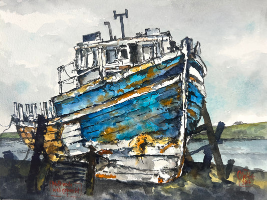 West, Ole, Muß noch was gemacht werden, 30 x 40cm, Aquarell