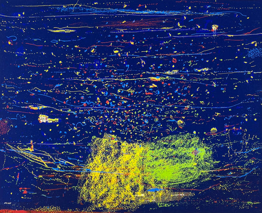 Behrendt, Falko, Nachtblues, 26 x 32cm, Siebdruck, 2001