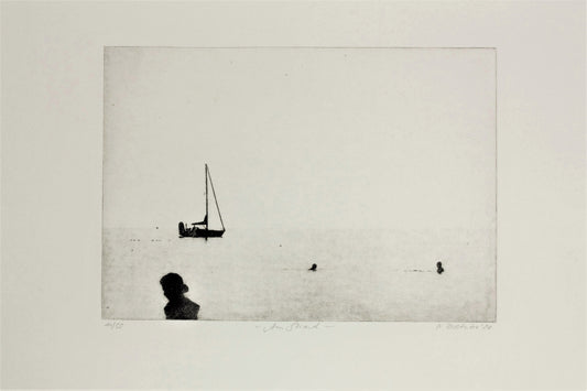Dietrich, Nadine, Am Strand, 16,5 x 23,5cm,11/50, Photopolymer Etching