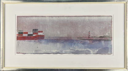 N+T, Nesterova und Tchepets, Nebelhorn, 10,5 x 15cm, Mischtechnik auf Papier