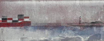 N+T, Nesterova und Tchepets, Nebelhorn, 10,5 x 15cm, Mischtechnik auf Papier