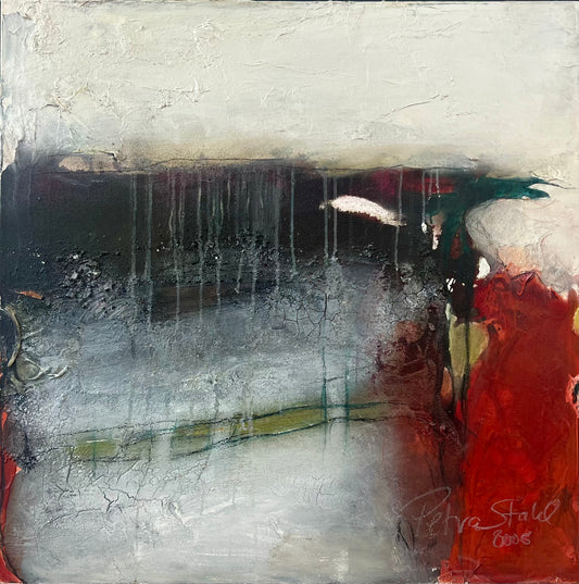 Jacobsen, Petra, Nebel im November, 80 x 80cm, Mischtechnik