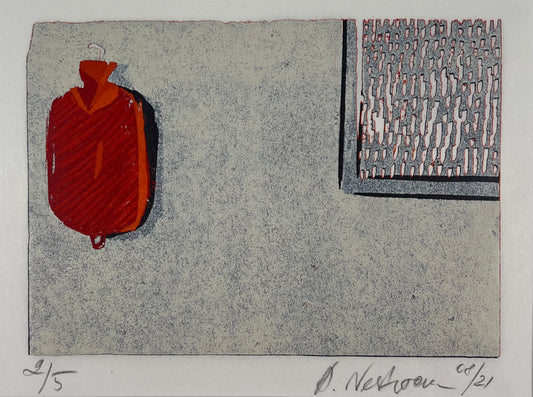 Nesterova, Anastasiya, Wärmflasche, 15 x 21cm, 2/5, Holzschnitt