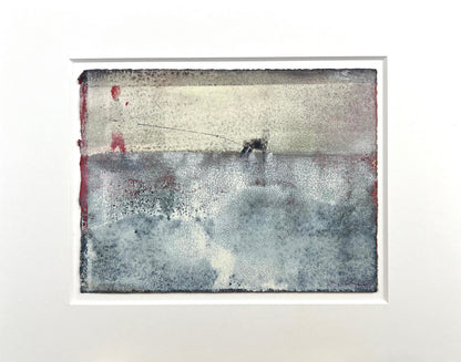 Nesterova & Tchepets, Spaziergänger, 14 x 19cm, Mischtechnik auf Papier