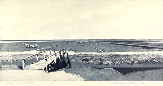 Werkmeister, Wolfgang, Neuland, 46,5 x 78,5cm, Westküstenzyklus II, Radierung