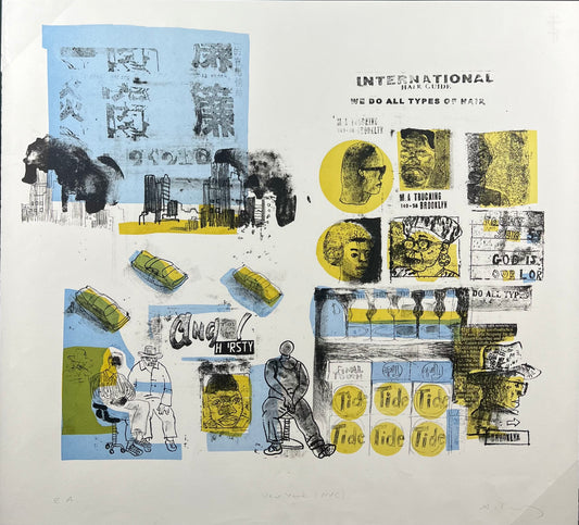 Tchepets, Anja, New York, 57,5 x 52cm, Lithografie