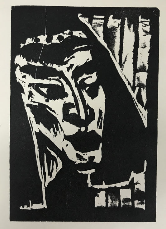 Nolde, Emil, Ägypterin I, 15,3 x 10,4, Holzschnitt, 1910