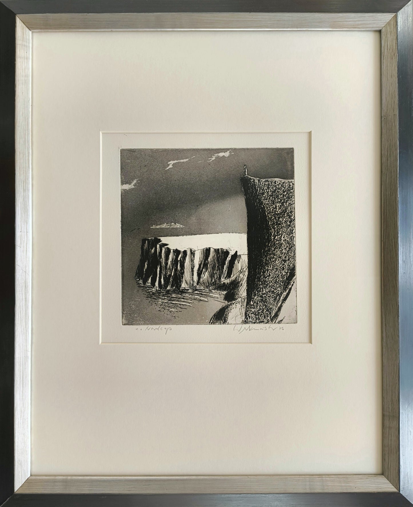 Werkmeister, Wolfgang, Nordcap, 20 x 20cm, e.a., Radierung, 1976