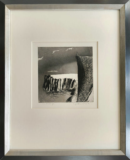 Werkmeister, Wolfgang, Nordcap, 20 x 20cm, e.a., Radierung, 1976