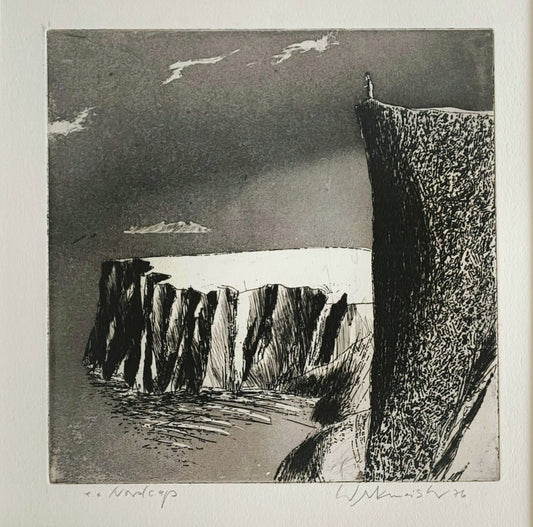 Werkmeister, Wolfgang, Nordcap, 20 x 20cm, e.a., Radierung, 1976