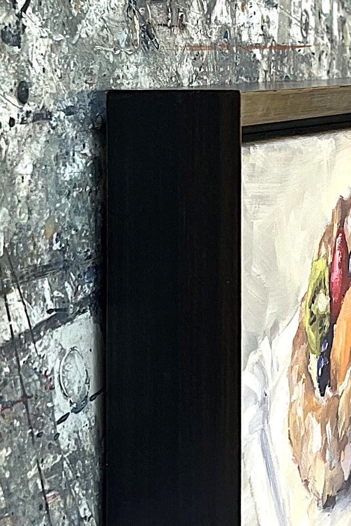 Petermann, Hanna, Obstplunder, 18 x 24cm, Öl auf Leinwand, 2024