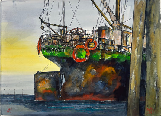 West, Ole, Fernweh, 55 x 78cm, Aquarell