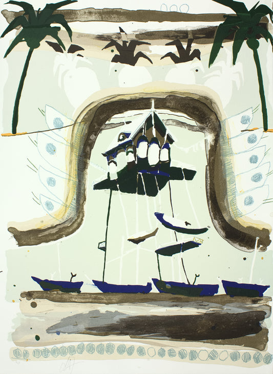 Olise, Mie, Haus, 69 x 50cm, 2/125, Lithografie