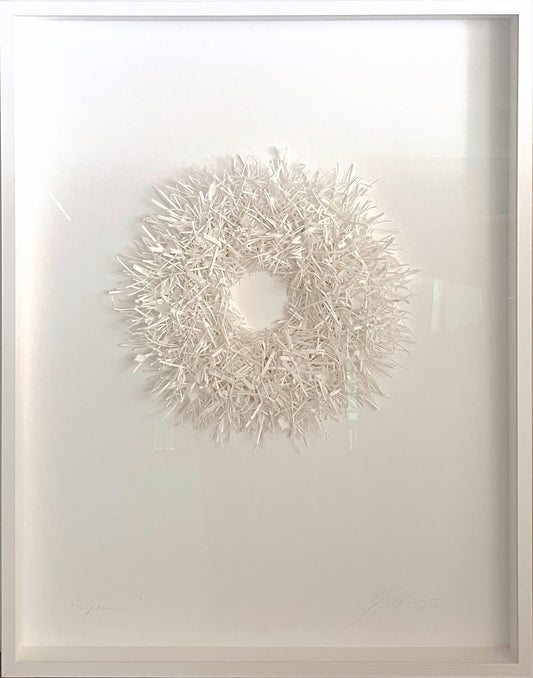 Mierzwa, Gabriele, Organics, Natur, 90 x 70cm, Unikat, 3D-Papierobjekt, Objektrahmen mit Museumsglas