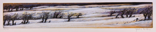 Wever, Peter, Winterland, 14 x 79,5cm, 46/100, Radierung