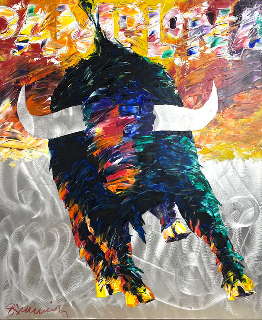 Linnenbrink, Peter, Pamplona, 120 x 100cm, Öl auf Leinwand