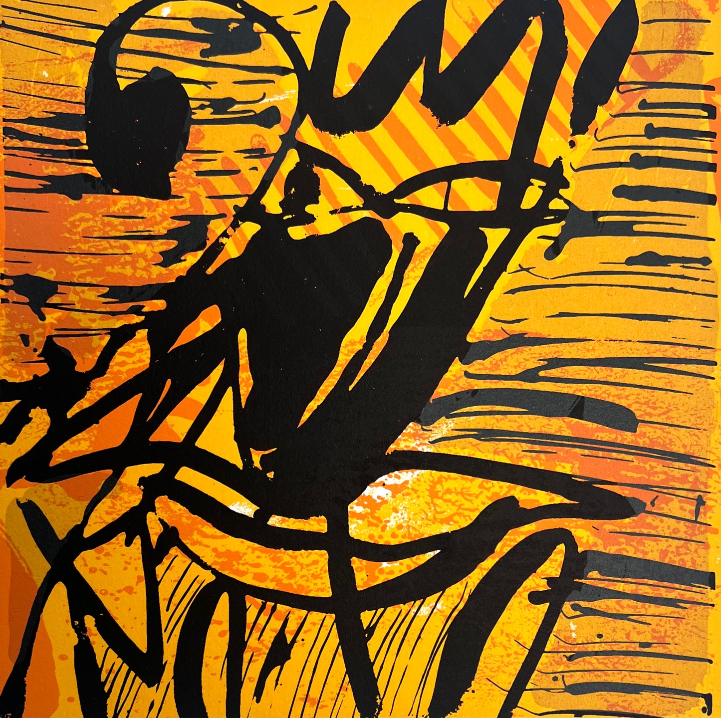 Hofmann, Veit, Pantalone, 19 x19cm, 3/20, Siebdruck, 2000