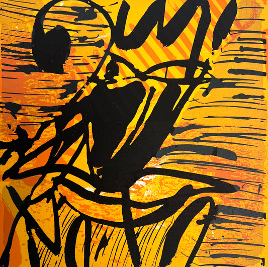 Hofmann, Veit, Pantalone, 19 x19cm, 3/20, Siebdruck, 2000