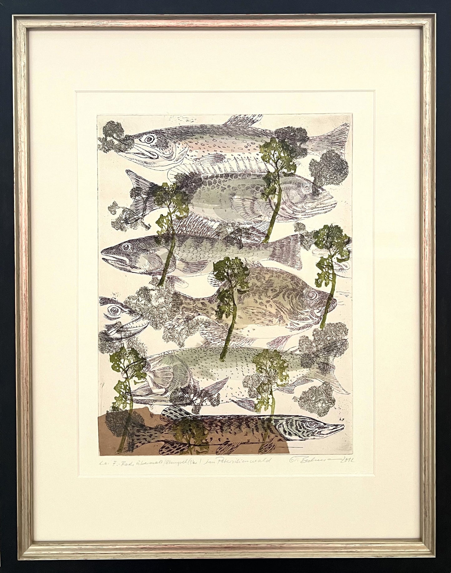 Beckmann, Otto, Im Petersilienwald, 33,2 x 24,7cm, e.a., Radierung