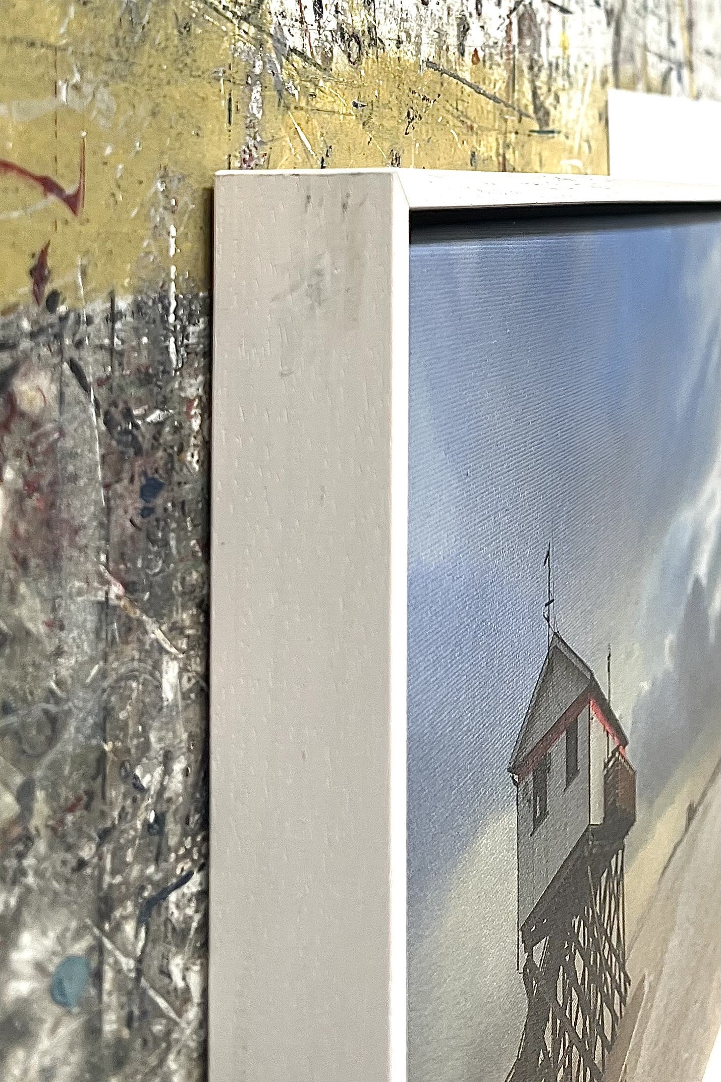 Reinstadler, Mario, Pfahlbauten und lange Welle, 30 x 50cm, Pigmentdruck