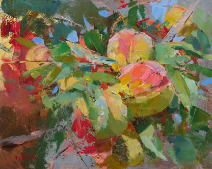 Wirtz, Björn, Pfirsichduft, 24 x 30cm, Ölgemälde