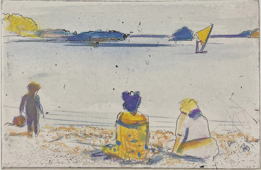 Werkmeister, Wolfgang, Plöner See I (Das kleine Format), 9 x 13,8cm, Radierung, 1987