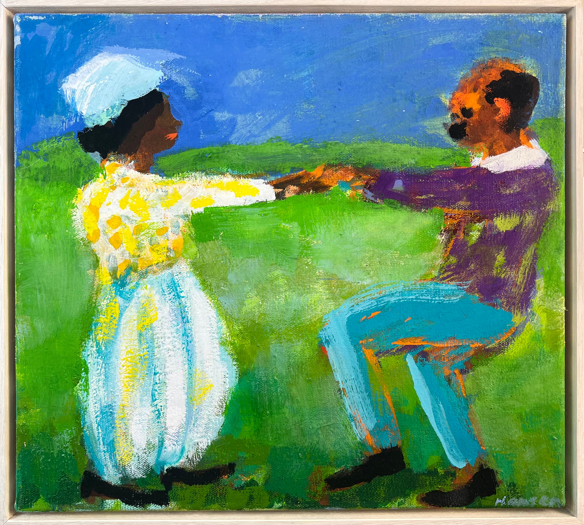 Hansen, Ulrike, Porgy und Bess, 45 x 50cm, Eitempera auf Leinwand, 2017