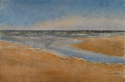 Radeloff, Jens, Priel II, Aquarell auf Japan, 60 x 90 cm