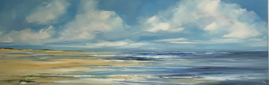 Ramm, Ines, Coast Colours, 2018, 40 x 120cm, Öl auf Lw.