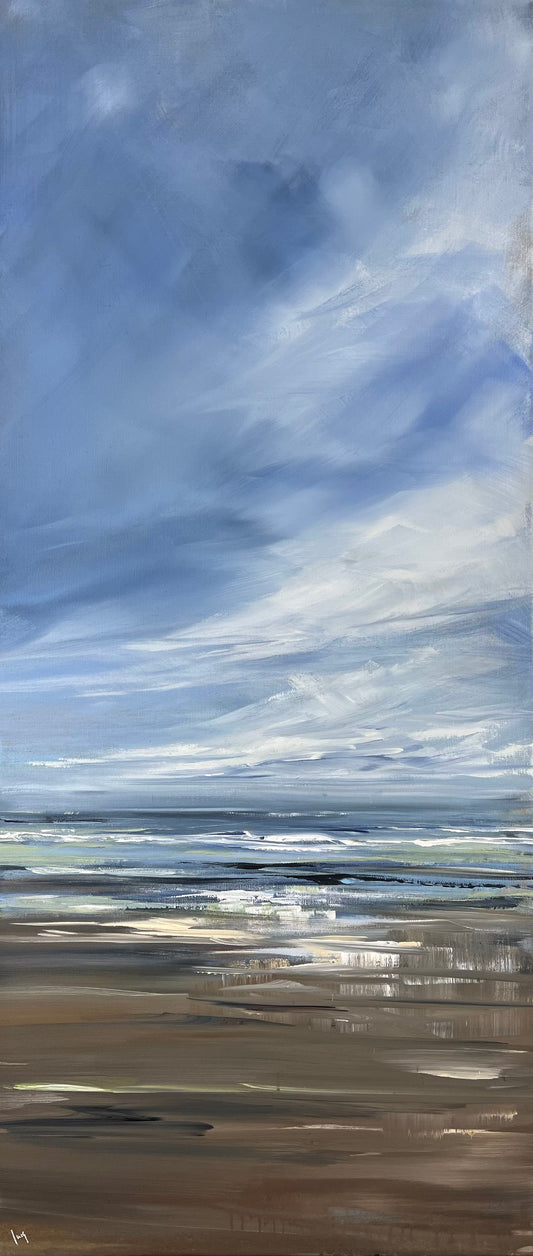 Ramm, Ines, High Sky II, 140 x 60cm, Acryl auf Leinwand