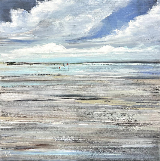 Ramm, Ines, Watt Ebbe, 30 x 30cm, Acryl auf Leinwand