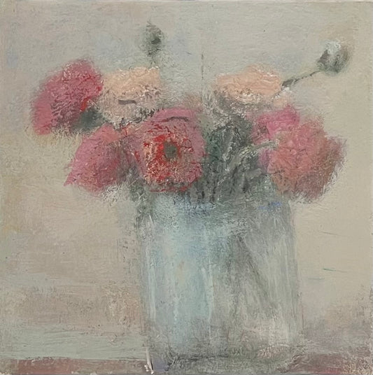 Feyen, Harald, Ranunkeln, 22 x 23cm, Ölgemälde