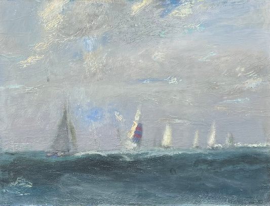 Feyen, Harald, Regatta, 30 x 40cm, Ölgemälde