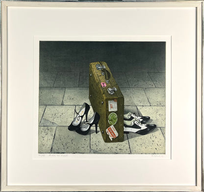 Kressel, Diether, Reise zu zweit, 95 x 44cm, 46/100, Farbradierung