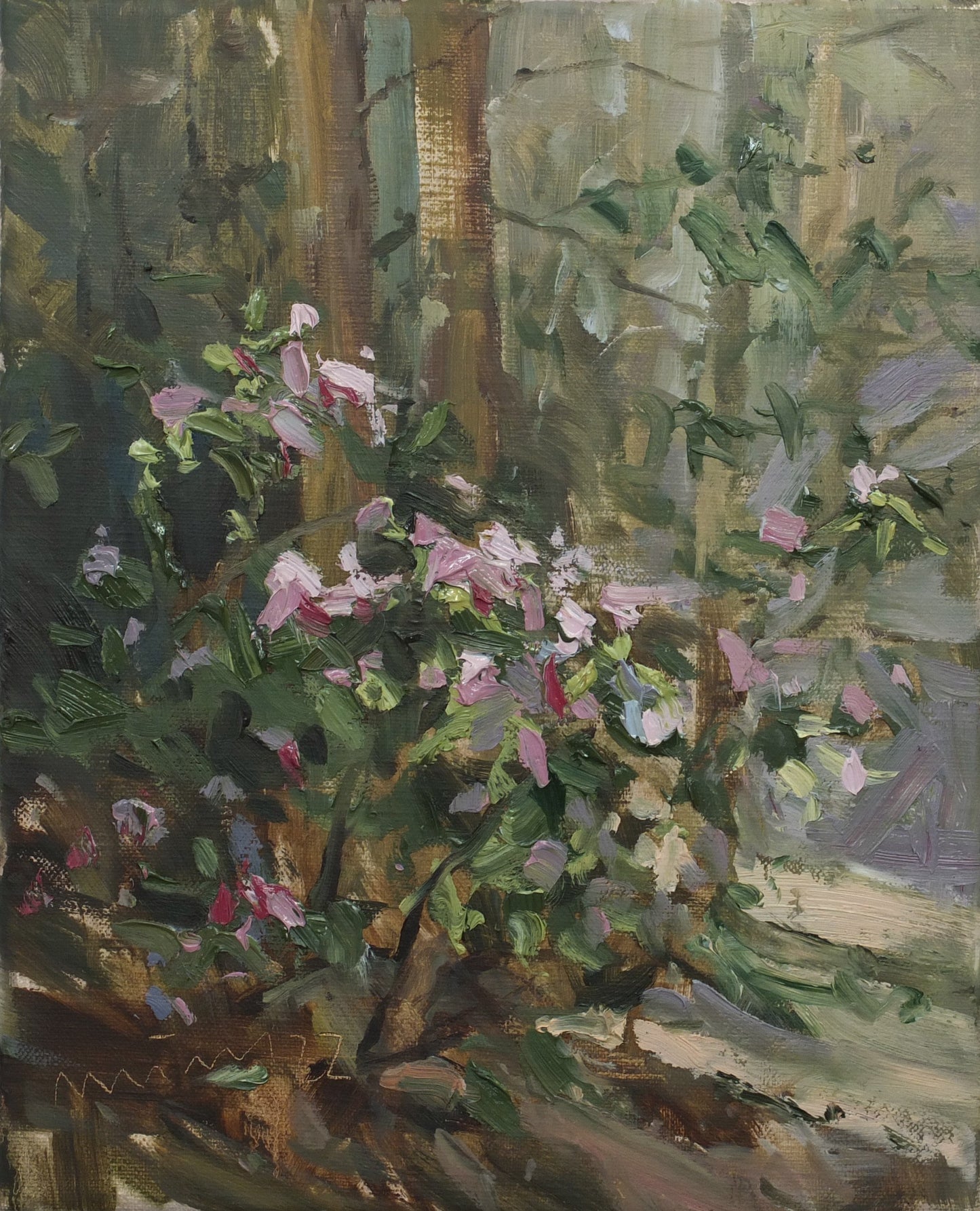 Meinel, Mathias, Rhododendron, 30 x 24, Öl auf Leinw., 2022