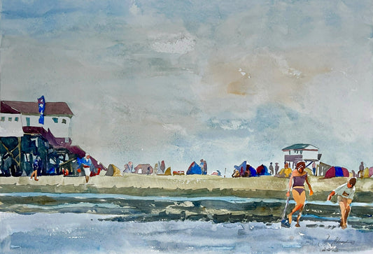 Rhodius, Detlef, September in Sankt Peter, 49,5 x 72,5cm, Aquarell, 2015